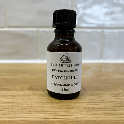 25ml Patchouli Essential Oil for Soapmakers - Cosy Cottage Soap