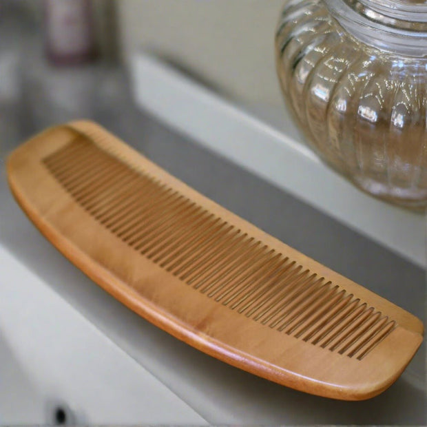 Bamboo Wide - Tooth Wooden Hair Comb - Cosy Cottage Soap