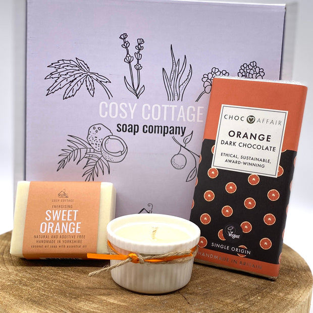 Chocolate & Orange Gift Box  - Cosy Cottage Soap