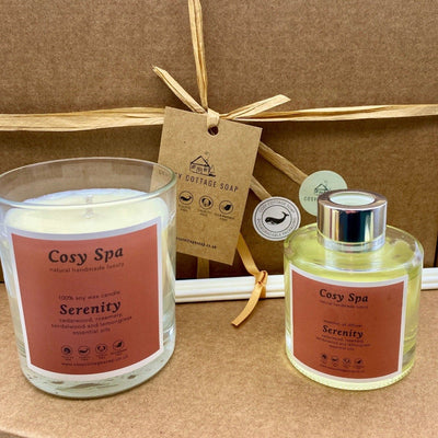 Cosy Spa Candle and Diffuser Gift Box - Cosy Cottage Soap