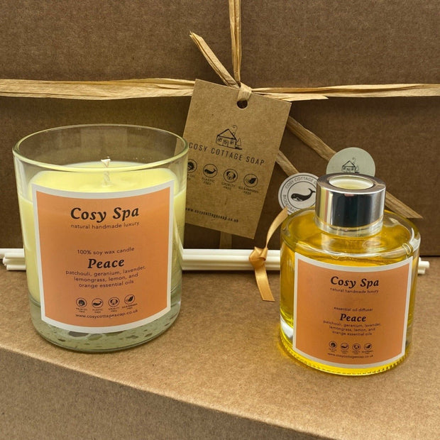 Cosy Spa Candle and Diffuser Gift Box - Cosy Cottage Soap
