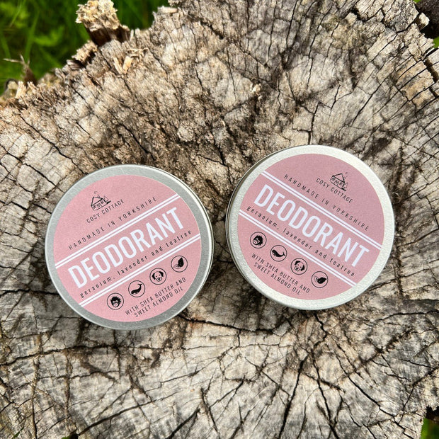 Discounted Two - Pack Of Natural Deodorant - Cosy Cottage Soap