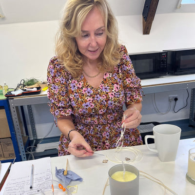 Face to Face Soy Wax Candlemaking Workshops in our Malton Workshop - Cosy Cottage Soap