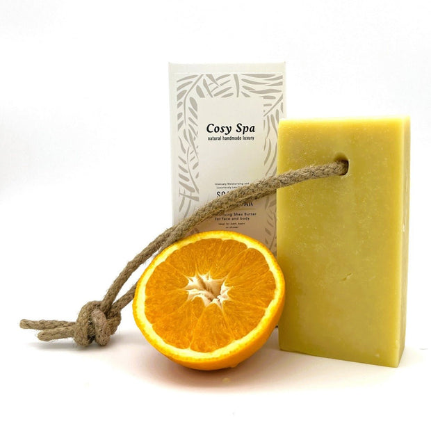 Luxury, extra large, moisturising body soap on a rope - Cosy Cottage Soap