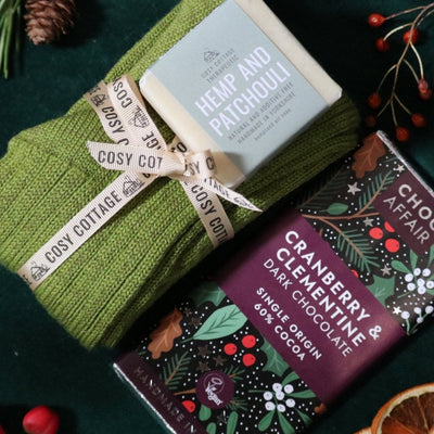 Men's Socks, Soap & Choc Box - Cosy Cottage Soap