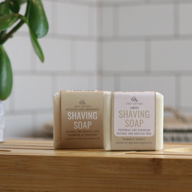 Men's & Women's Shaving Soap With Optional Brush - Cosy Cottage Soap