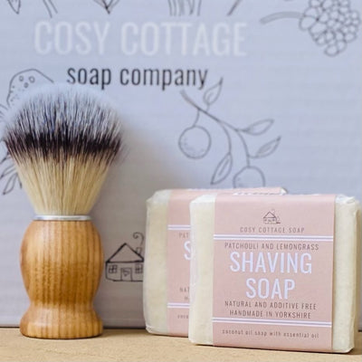 Men's & Women's Shaving Soaps With Optional Brush - Cosy Cottage Soap