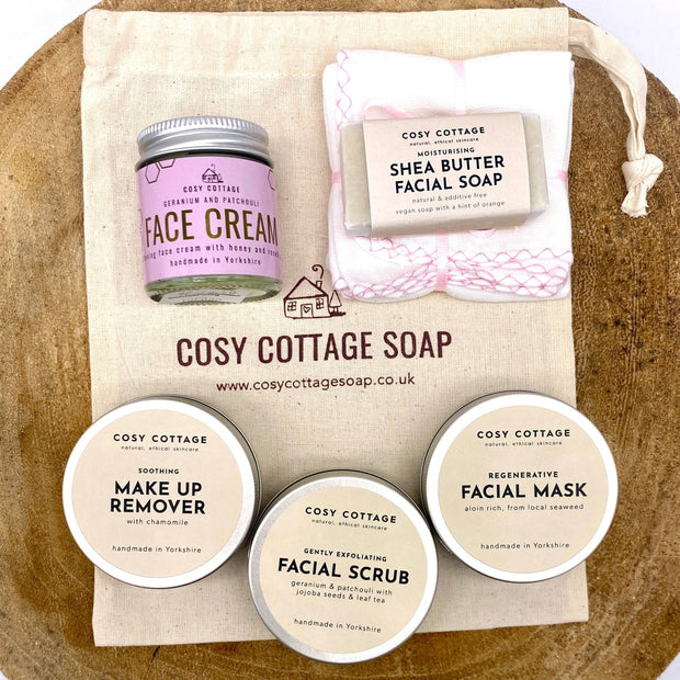 Natural Facial Skincare Starter Kit - Cosy Cottage Soap