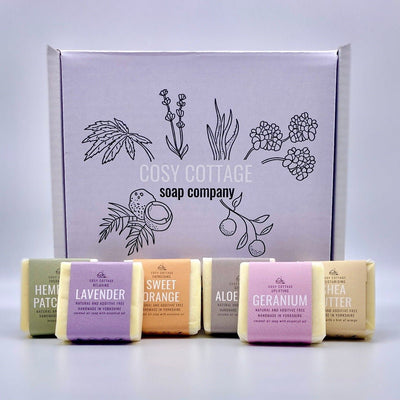 Natural, Handmade Soap Selection Box - SAVE OVER 10% - Cosy Cottage Soap