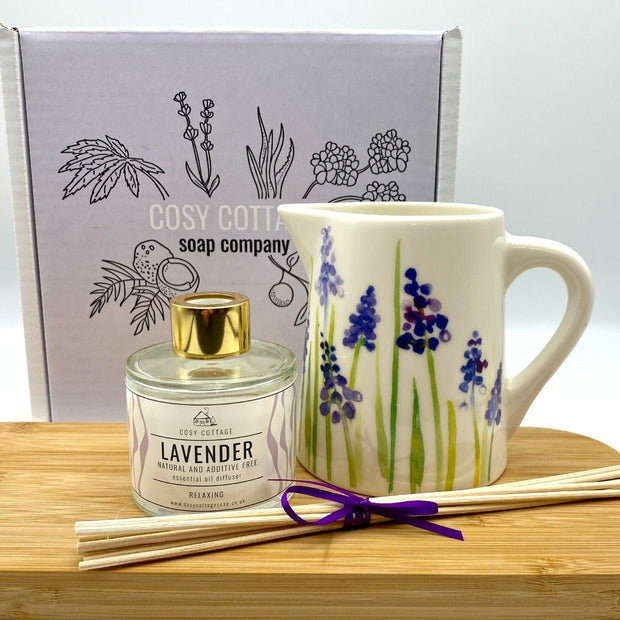 Natural Reed Diffuser With Pure Lavender Essential Oil - Cosy Cottage Soap