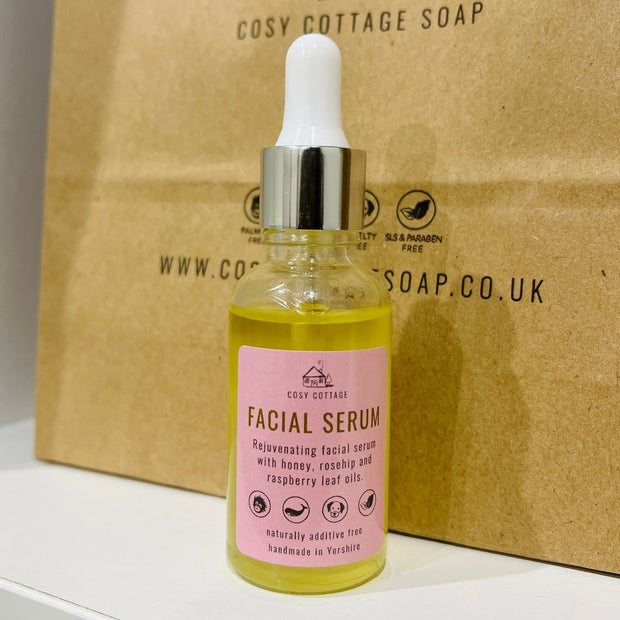 Natural Skin Serum with Rosehip & Raspberry Leaf Oils - Cosy Cottage Soap