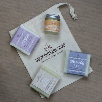 Plastic & Palm Oil Free Essentials Set - Cosy Cottage Soap