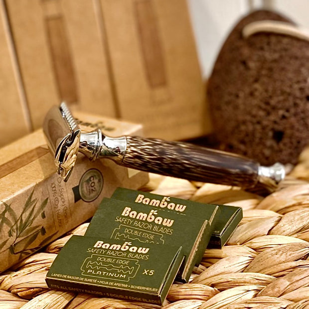 Reusable Bamboo & Stainless Steel Razor - Cosy Cottage Soap