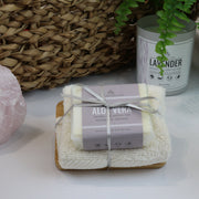 Soap, Cloth & Wooden Soap Dish Gift Set - Cosy Cottage Soap