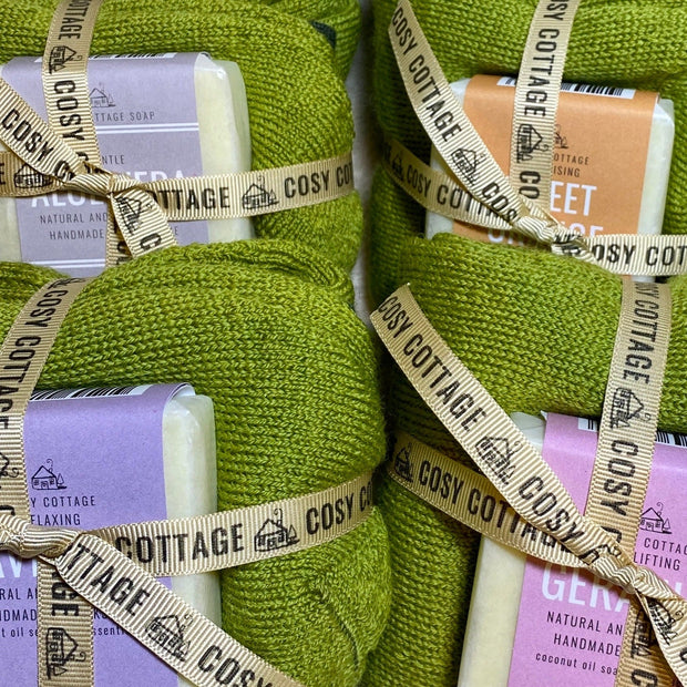 Soap & Snuggly Woollen Sock Gift Set - Cosy Cottage Soap