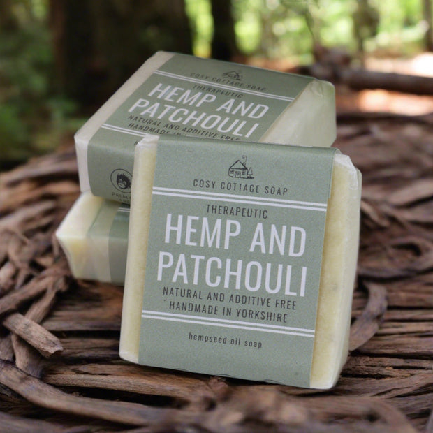 Therapeutic Hempseed & Patchouli Oil Soap - Cosy Cottage Soap