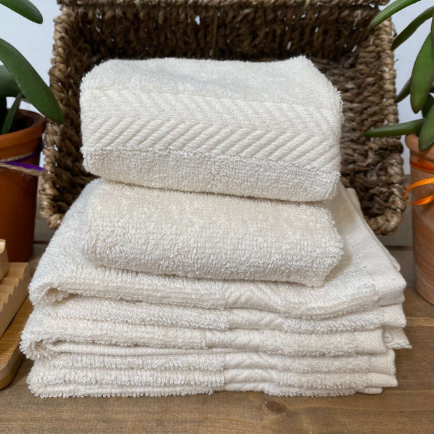 Unbleached Organic Cotton Facecloth - MULTI BUY OFFER AVAILABLE - Cosy Cottage Soap