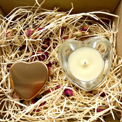 Valentines' Cosy Kisses and Candle Gift Box - Cosy Cottage Soap