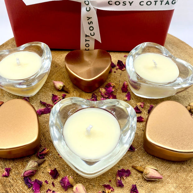 Valentines' Heart Shaped Peace Blend Candle - Cosy Cottage Soap