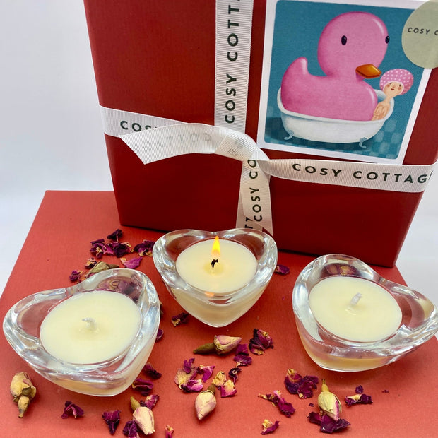 Valentines' Heart Shaped Peace Blend Candle - Cosy Cottage Soap