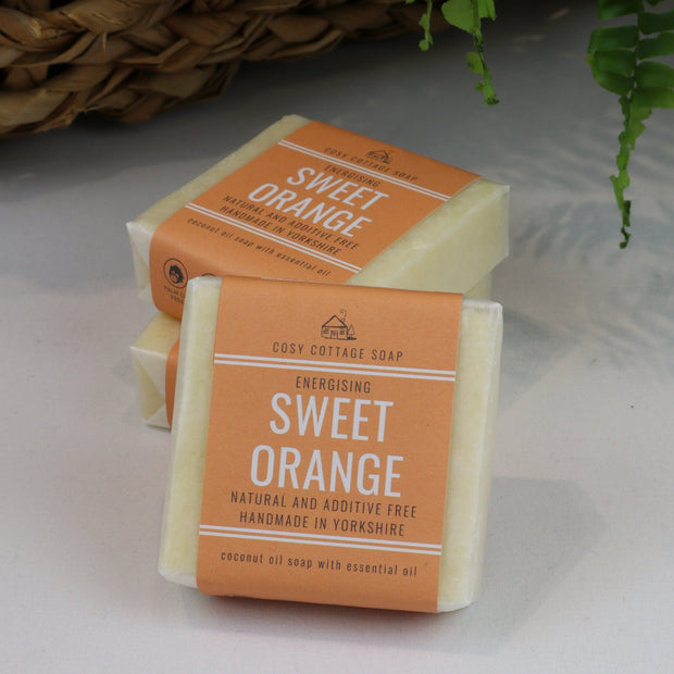Vegan Energising Sweet Orange Soap - Cosy Cottage Soap