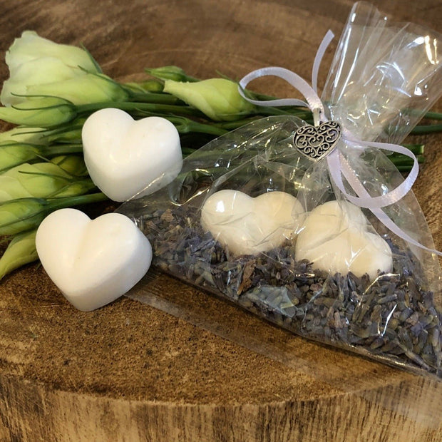 Wedding Party Favours - Sweet & Neat 'Melt Your Heart' Lavender Wax Melts - Cosy Cottage Soap