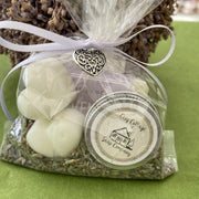 Wedding Party Favours - Triple Treat 'Melt Your Heart' Lavender Wax Melts, Soap & Lip Balm - Cosy Cottage Soap